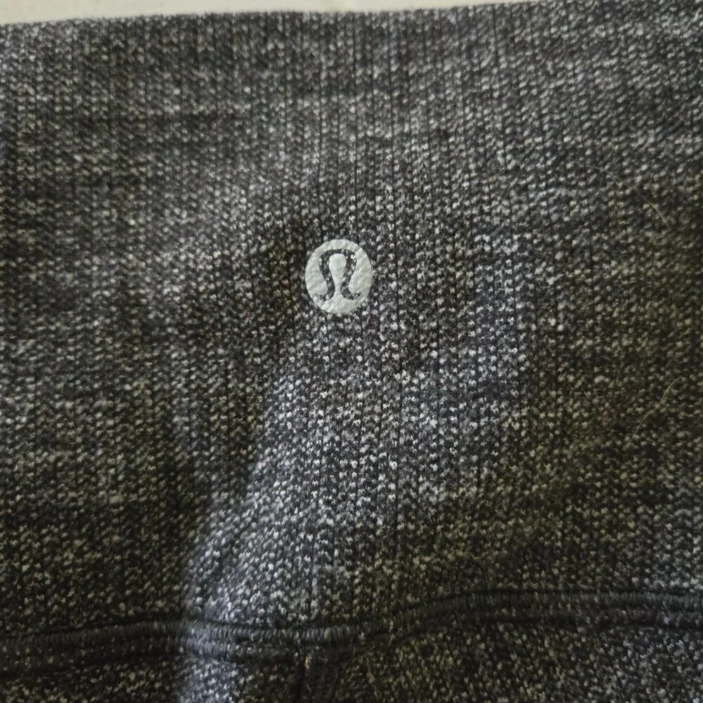 Lululemon Wunder Under High Rise Tights Luon Variegated Knit Heathered Black 2